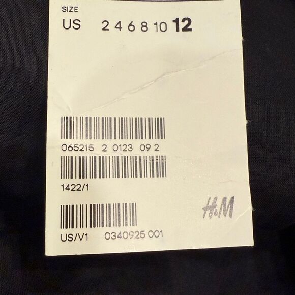 H&M Black Rust Orange Tribal Aztec Embroidered Breaded Mini Statement Skirt NEW - Picture 16 of 16